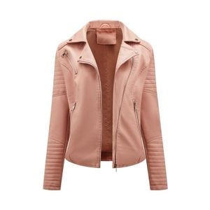 Veste cuir rose Cdiscount