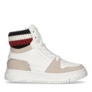 BASKET TOMMY HILFIGER - Baskets montantes - blanche - Blanc - 37 - Chaussures