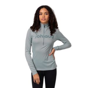 MAILLOT DE RUNNING T-shirt Running Femme Johaug Rib Tech - Gris - Manches longues - Respirant