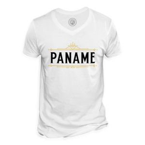 T-SHIRT T-shirt Homme Col V Paname France Paris Français Fierté