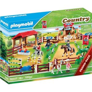 UNIVERS MINIATURE PLAYMOBIL - Centre d'entraînement pour chevaux - P