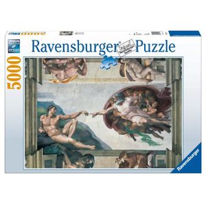 PUZZLE Puzzle Ravensburger Michelangelo Création d'Adam -