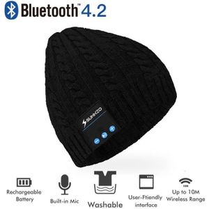 Rotibox extérieur Bluetooth Bonnet Chapeau w/Casque avec écouteurs stéréo Micphone et appel mains libres pour Course Ski de travail de cadeau de Noël