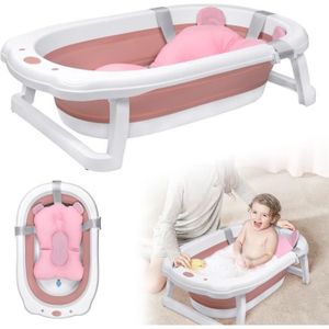 TIGEX Baignoire bébé pliable Ultra Compacte 35L et fauteuil de bain  nouveau-né 0-6M pas cher 