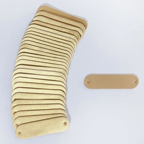 Lot De 140 étiquettes En Cuir PU Pour Couture DIY - Couleurs Assorties, Avec Trous, Personnalisation Vêtements/accessoires