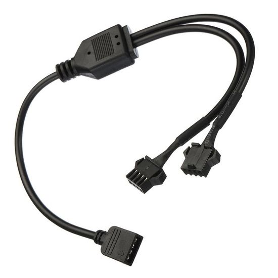 Lot 2 Câbles Répartiteurs ARGB 3 Pin 30 Cm - Extension Ventilateurs & LED RGB Pour ASUS, MSI, ASRock
