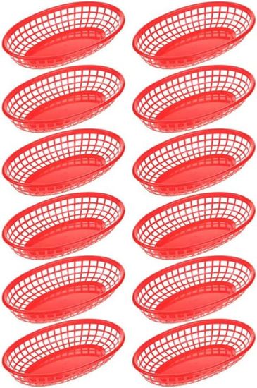 RARE LOT 2 Corbeilles à fruits ou pain Plastique vintage 1960 EUR 15,00
