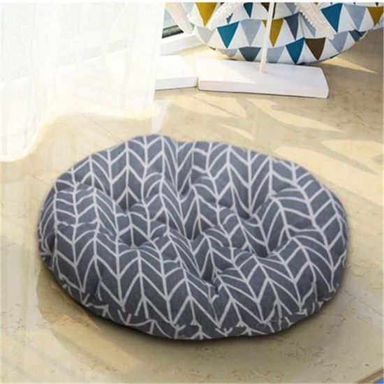 Coussin De Chaise Rond Lavable Pour Intérieur Et Extérieur,55x55x8cm