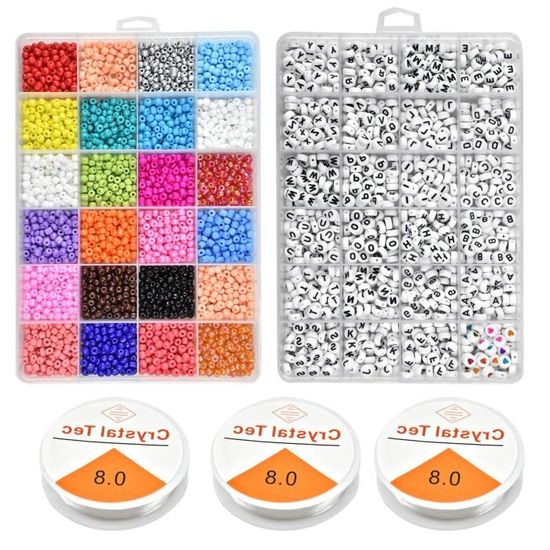 Lot De Perles Rocaille En Verre Violet 4mm - Environ 500 Pièces (35g) Pour Bijoux