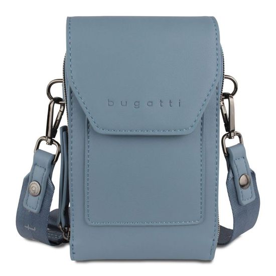 Sac 2-en-1 Bugatti Almata Avec Trousse Amovible - Sac à Main Femme En Simili Cuir Noir, Pratique Et élégant