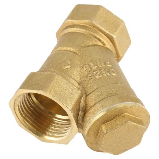 Connecteur Vanne Filtre Y En Laiton - Filetage Femelle 1" BSPP Pour Séparation Huile/Eau