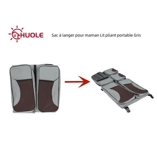 Sac à Langer Organisateur Beige – Grand Rangement, Poches Multiples, Idéal Sortie Bébé, Voyage Ou Maison