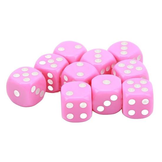 Dés à coins ronds ZERONE - Lot de 20 dés de 16mm pour jeux de société Dés à coins ronds ZERONE - Lot de 20 dés de 16mm pour jeux de société