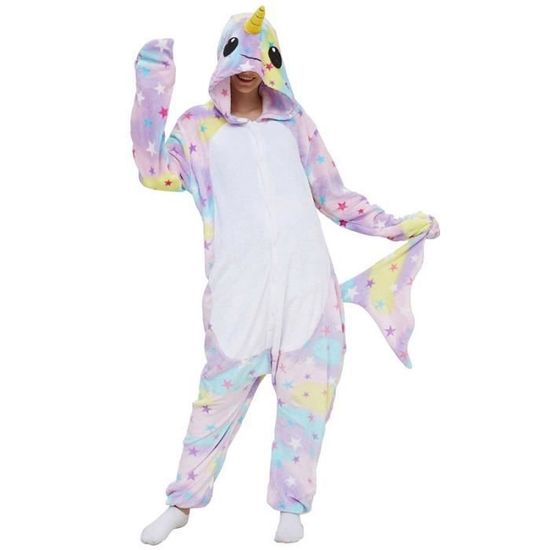 Combinaison Pyjama Licorne Enfant Unisexe Flanelle Cartoon Animal automne hiver 33 Violet Cdiscount Pret a Porter