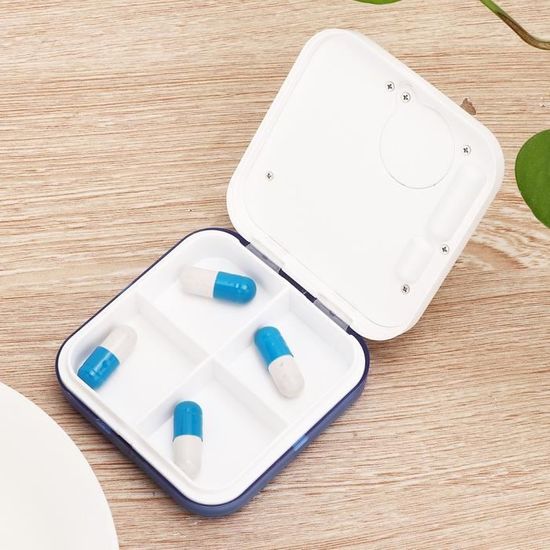 Mini Pilulier Portable Avec Alarme Numérique - Boîte à Médicaments Intelligente Et Minuterie Pour Rappels Quotidiens