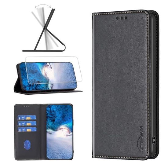 Coque Portefeuille Magnétique Pour Xiaomi Redmi 15C - Protection Complète Avec Porte-cartes Et Stand Main-libre - 6