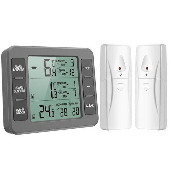 Thermomètre pour réfrigérateur et congélateur - Intérieur et