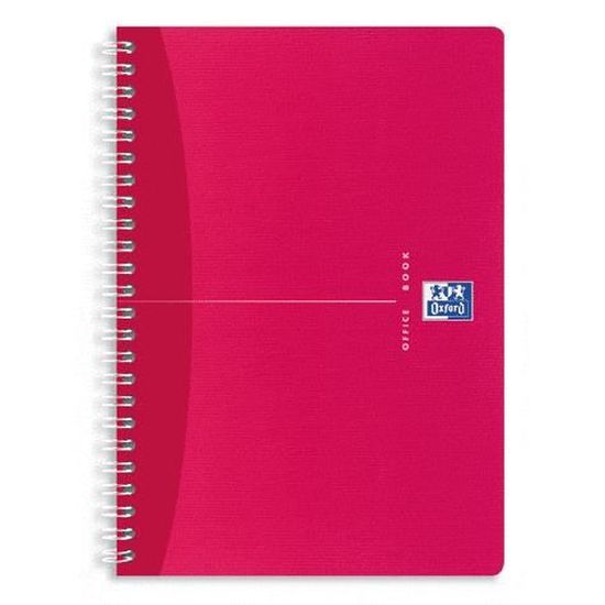 OXFORD 30908 Répertoire Reliure Polypropylène A5 80g - 144 Pages, Couleur Noir