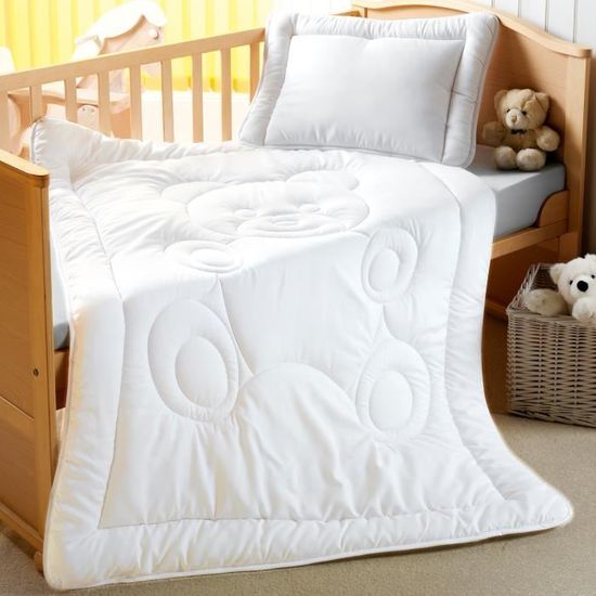 Parure de lit enfant: couverture 100 x 135 cm + oreiller 40 x 60 cm - Douillette en microfibre pour enfant