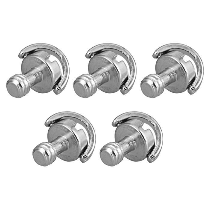 5 pcs 1/4 "-20 D Arbre D-anneau de montage Vis Adaptateur Trépied Monopode Plaque de Déclenchement Rapide Caméra Fixation Vis_R