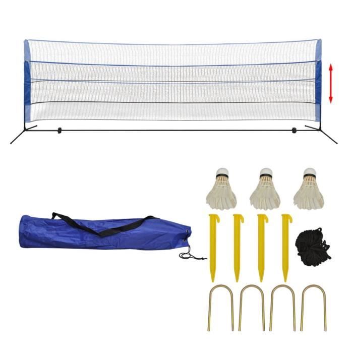 MEE ®Filet de badminton avec volants 500 x 155 cm♪ZY