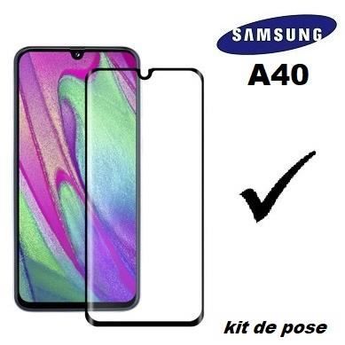 protection verre trempe samsung A40