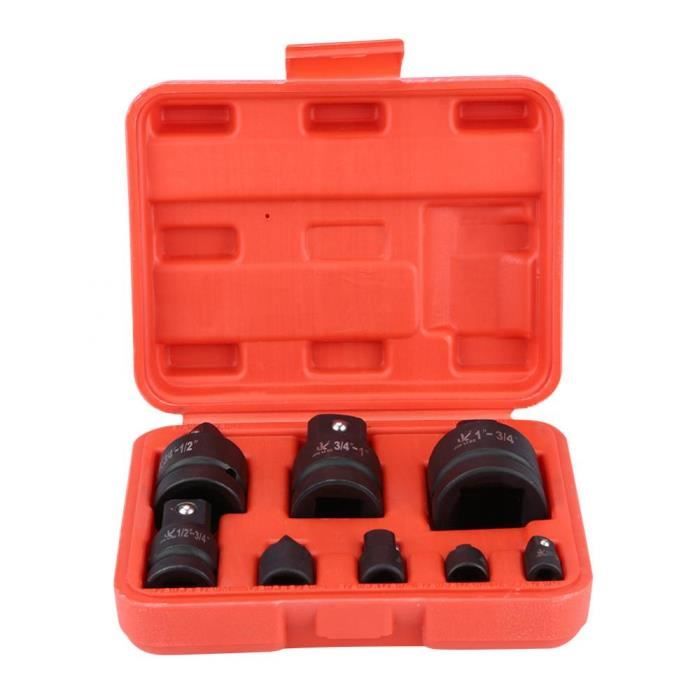 8pc Convertisseur Adaptateur Réducteur Douille 1/4- 3/8- 1/2- 3/4- 1-