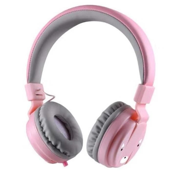 JL Casque pour Enfants Casque Écouteur Pliable pour Enfants Casque Filaire de Téléphone Filaire de Contrôle de.... - JLCYD821DA5500