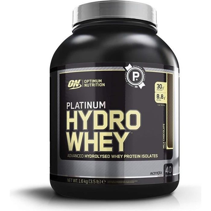Optimum Nutrition Hydro Whey, Whey Protéine Isolate Hydrolisé en Poudre pour Musculation, Source Naturelle de BCAA23