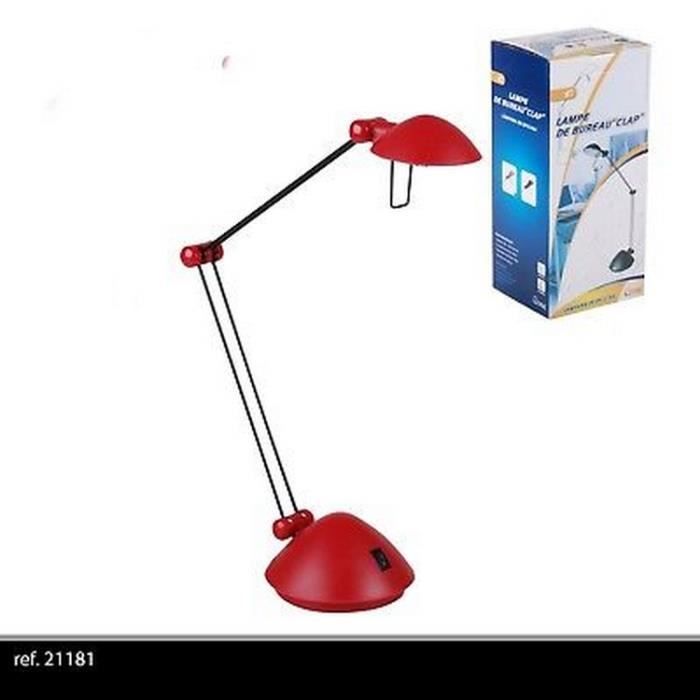 ROUGE ECLAIRAGE LAMPE A POSER DE BUREAU ARTICULE DESIGN ARCHITECTE INDUSTRIELLE