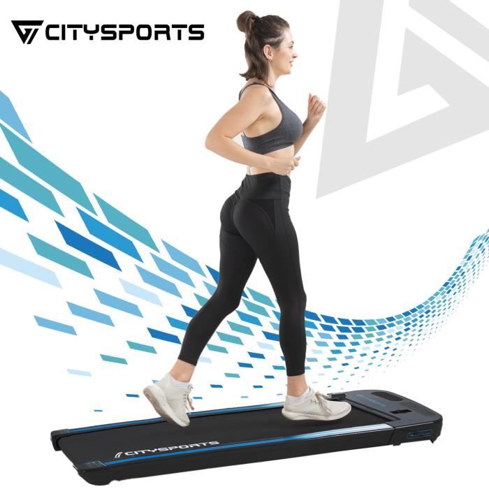 Tapis de Course Electrique CS-WP2, Bluetooth Haut-parleurs Intégré, Vitesse Réglable, Écran LCD, Ultra Fin et Silencieux