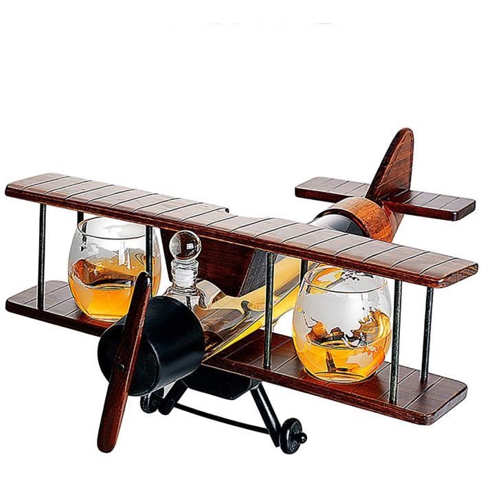 Ensemble Decanter Carafe à Whisky, Kit Accessoire Whiskey, Bouteille Wiskies Vin 1000 ML, 2pièCes Verrees Cristal 310 ML Carte 420