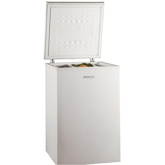 Congélateur coffre BEKO - HS210520 - 104 litres - Autonomie de 30h