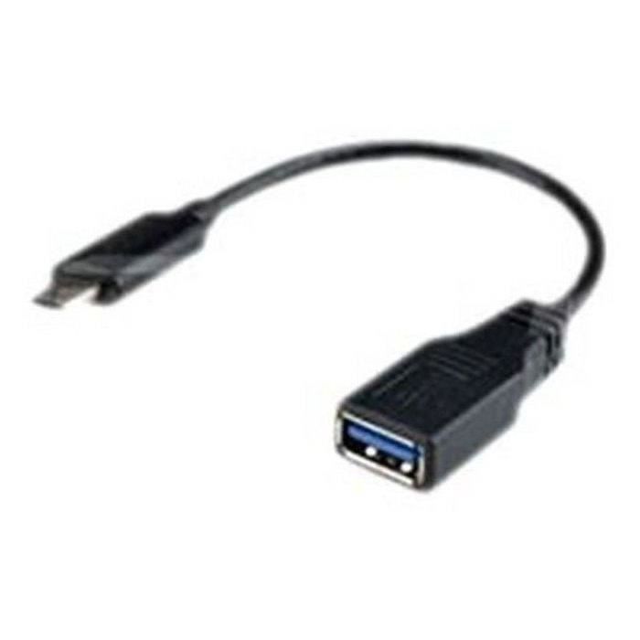 DLH Adaptateur USB-C (M) pour USB type A (F) - USB 3.1 Gen 1 - Noir