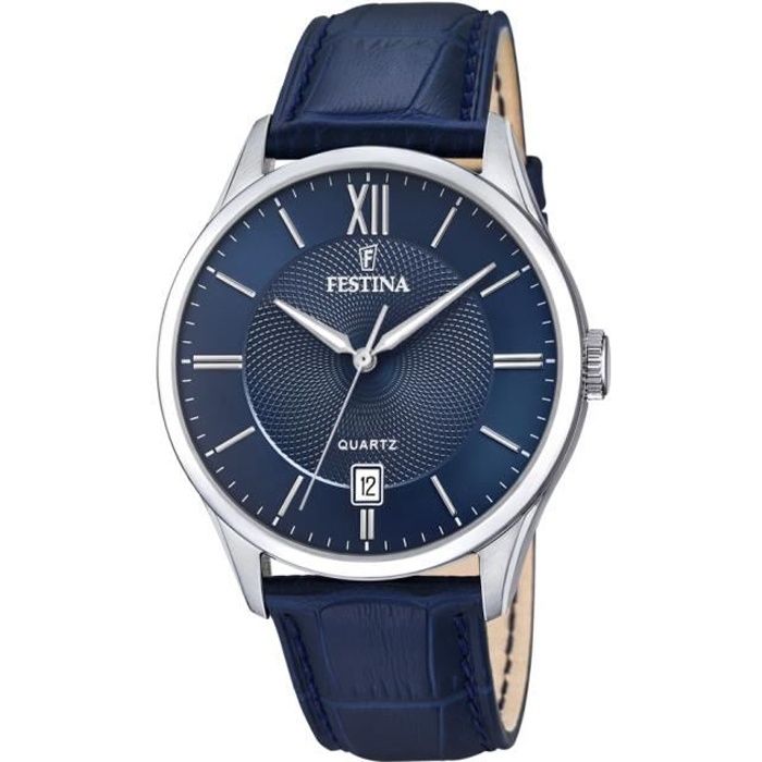 Montre FESTINA en Cuir Bleu