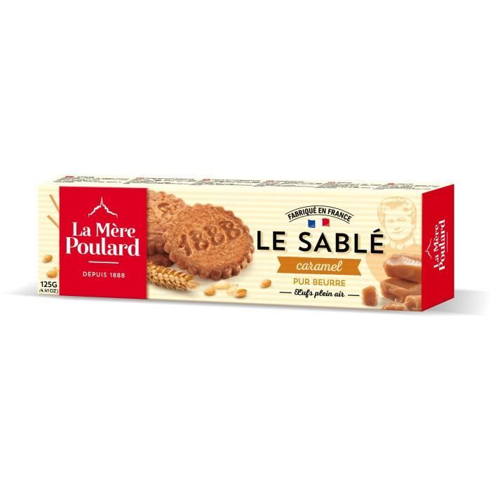 Biscuiterie la Mère Poulard Etui de Sablés au Caramel 125g