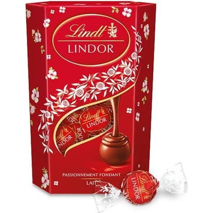 Chocolat Lindt Lindor Lait Cornet 200g pour Pâques