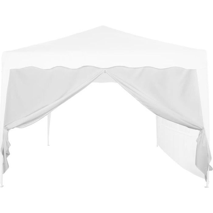 INSTENT® panneau latéral blanc avec fermeture à glissière, sans fenêtre Blanc