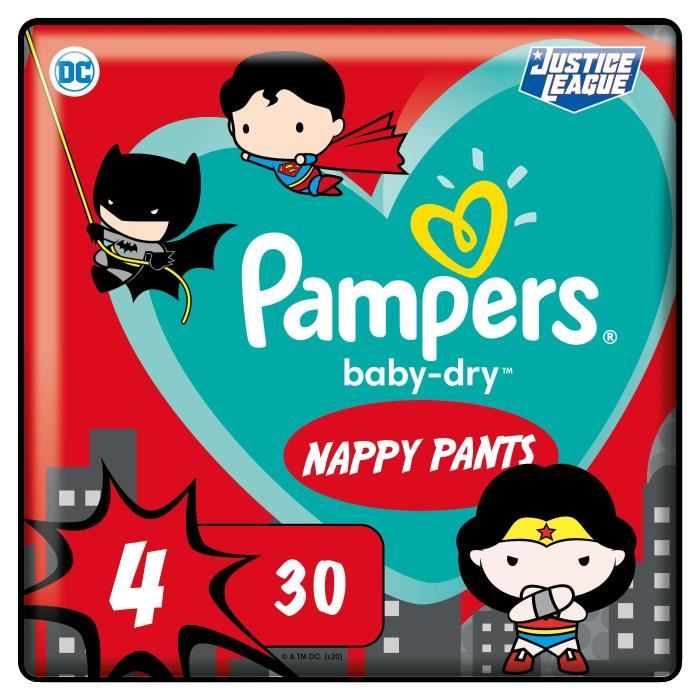 PAMPERS Couches-culottes Baby-Dry Pants Taille 4 - 30 culottes