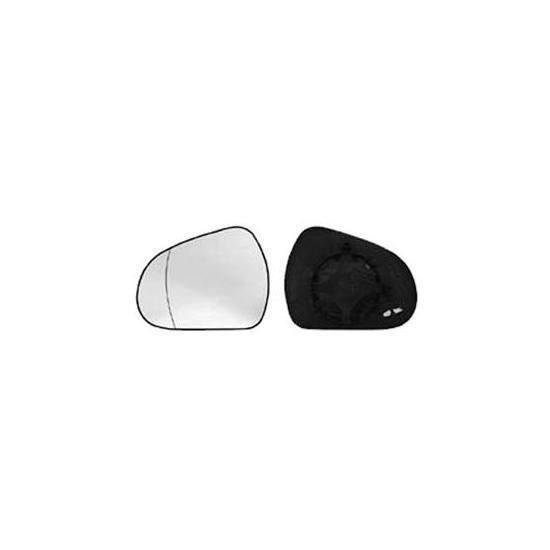 Miroir Glace rétroviseur gauche pour PEUGEOT 207 Sport phase 1, 2006-2009, dégivrant, asphérique.