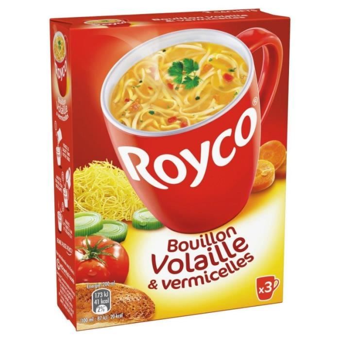 ROYCO - Bouillon De Volaille Et Vermicelles 20G - Lot De 4
