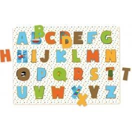 Puzzle à encastrement lettres - Apprentissage alphabet - Vilac