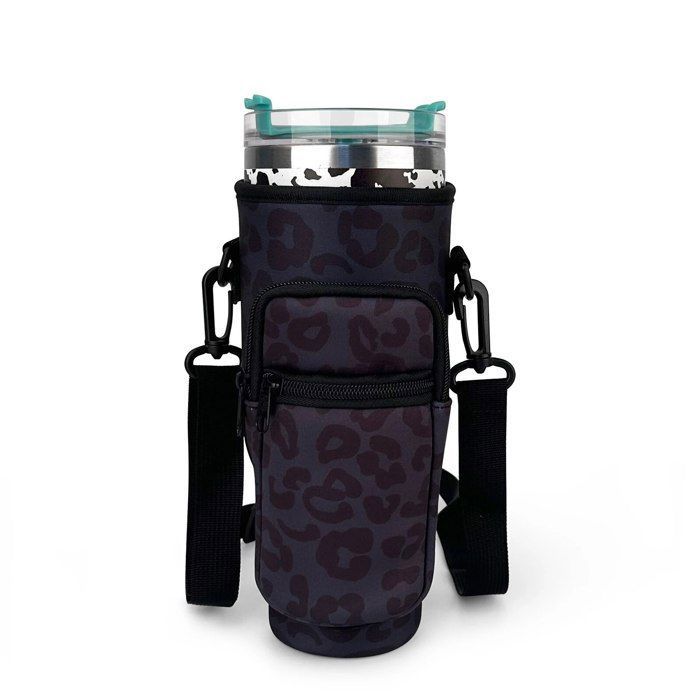 Sac Pour Bouteille D'eau Stanley 40oz (1.2L) - Housse De Protection Néoprène Avec Sangle Et Poche Téléphone - Idéal Randonnée, Camping - 4