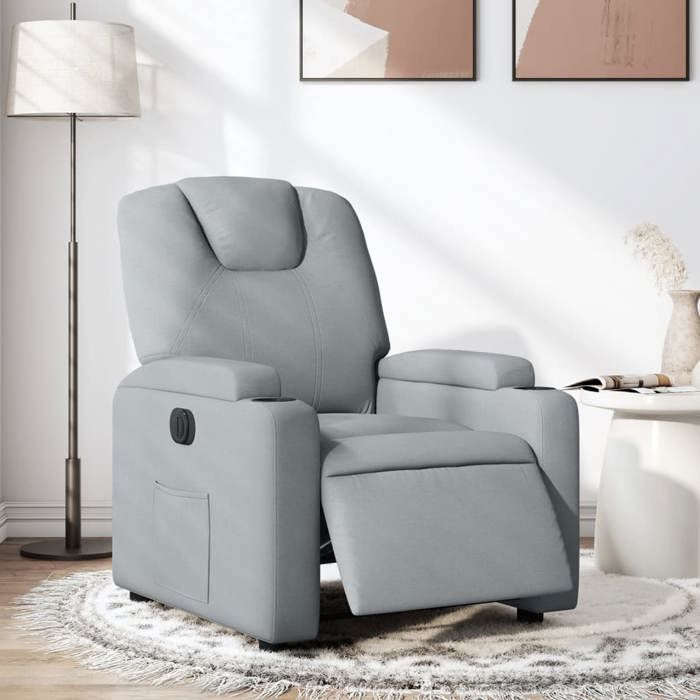 vidaXL Fauteuil Inclinable Électrique Chaise de Relaxation avec Dossier et Repose-pied Réglables Siège de Salon Moderne 3204344