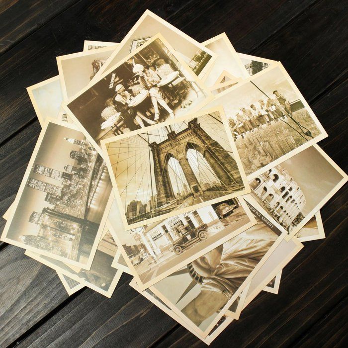 Fendawn Lot De 30 Cartes Postales Rétro Voyage - Paysages Du Monde Vintage