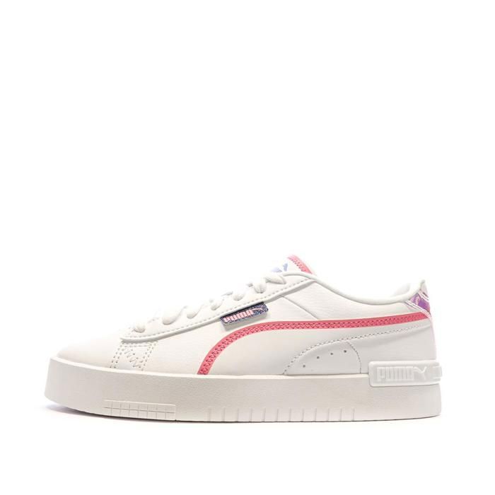 Puma Baskets Blanches/Roses Fille Puma Jada