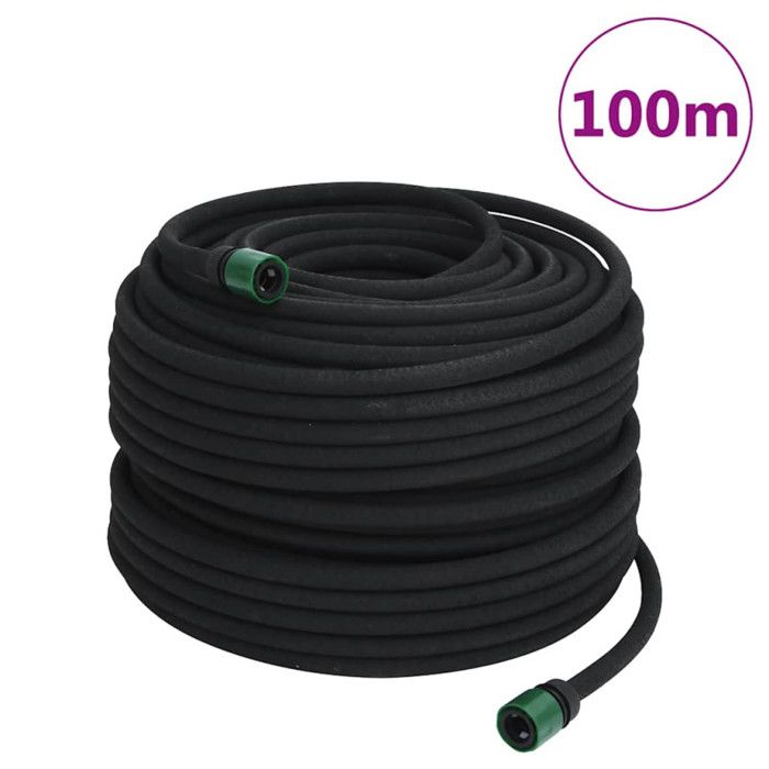 Tuyau d arrosage de jardin noir 06 100 m caoutchouc