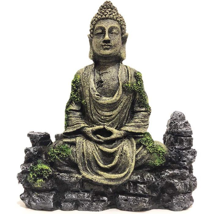 Comparer les prix de Statue de Bouddha - EINNENFFER - Décoration daquarium - Résine écologique - 14x7x175 cm - Poids 03 kg