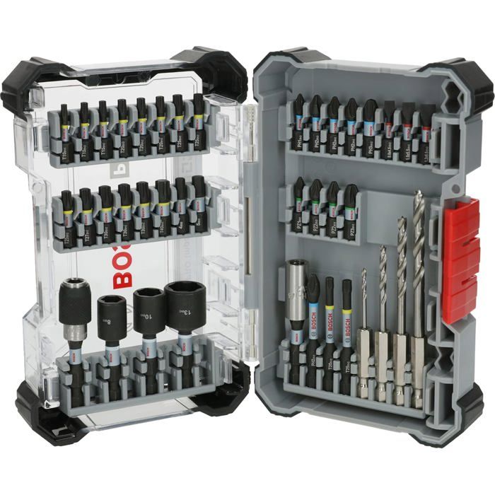 Coffret mixte vissage et perçage bois Bosch PRO Impact 40 pièces Accessoires professionnels