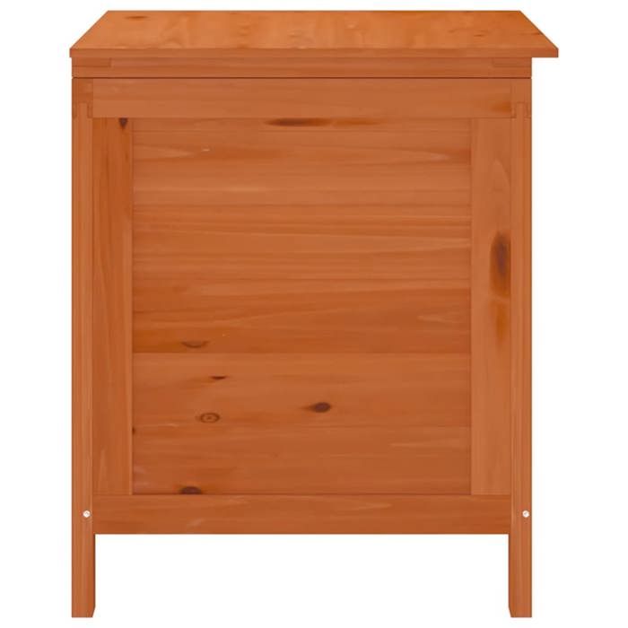 Sale 2026 Coffre de rangement jardin - BURKE - grande espace - marron 50x49x56 5cm - bois massif sapin CC105